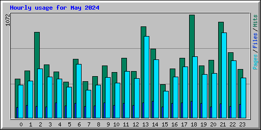 Hourly usage for May 2024