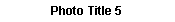 Text Box: Photo Title 5